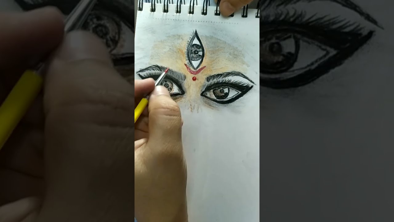 goddess eye 👁️ by pencil colour goddess #art