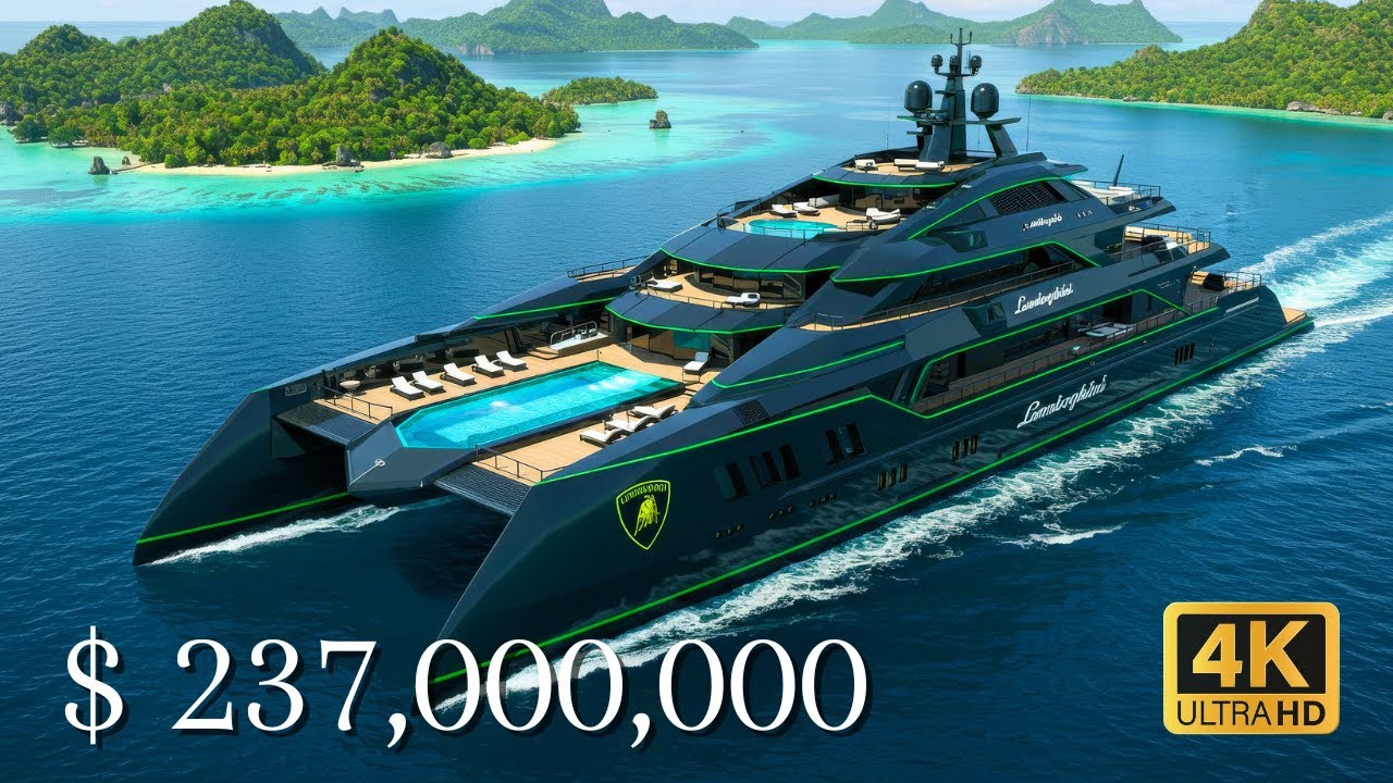 Inside Lamborghini's $237 Million Luxury Yacht: The Ultimate Floating Mansion!