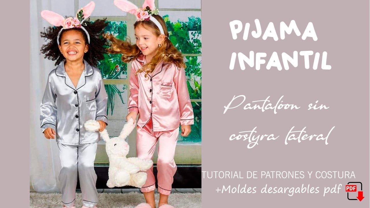PIJAMA CUELLO SPORT INFANTIL /pantalón sin costura lateral