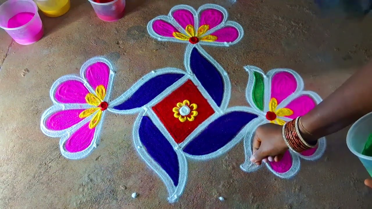 Sankranthi Chukkala Muggulu  Sankranthi 5*3*3Muggulu Sankranthi Kolam Rangoli  Sankranthi Rangolis