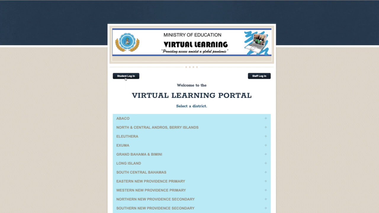 LMS Student Tutorial: 1 First Log in