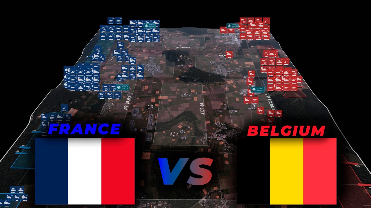 98.000 FRANCE vs 80.000 BELGIUM | WARNO