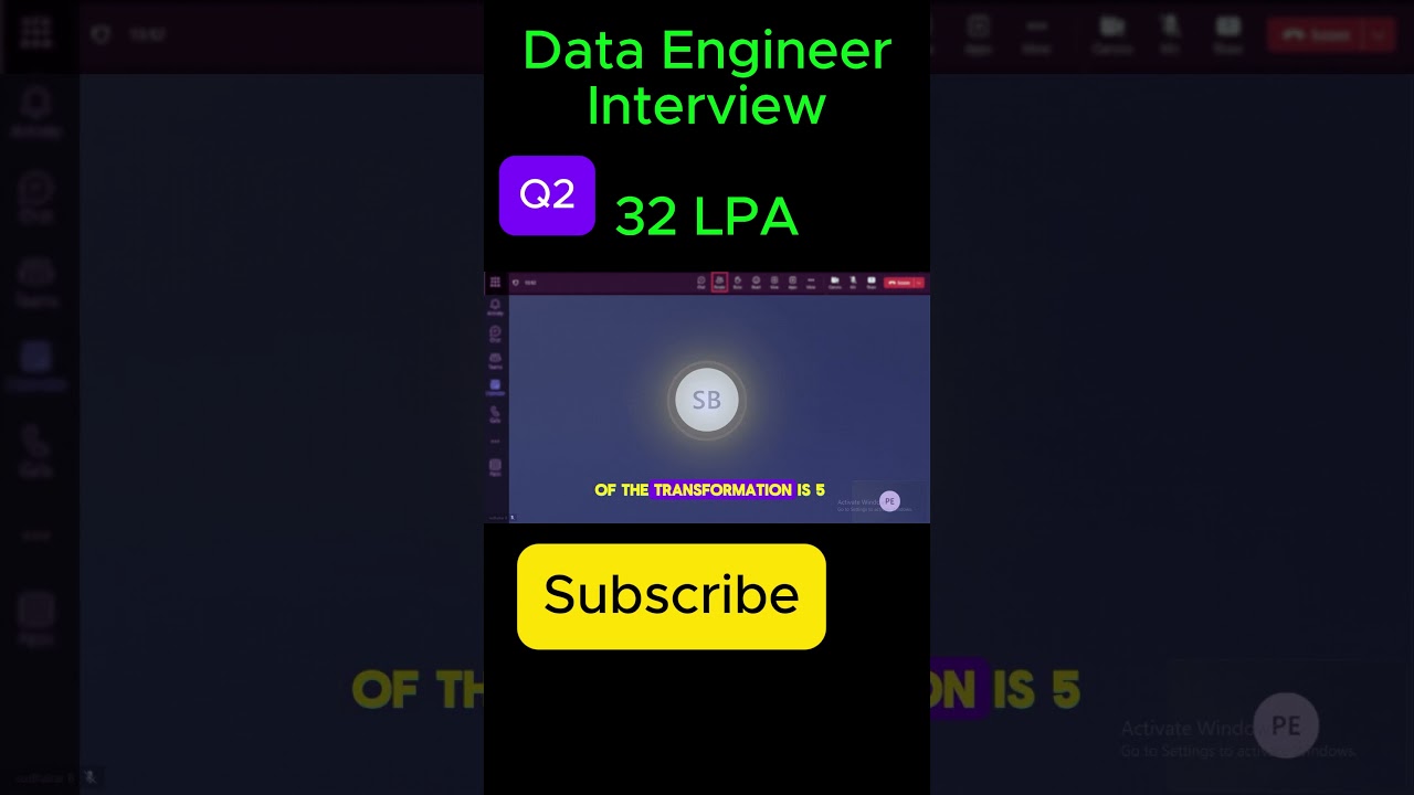 Senior Data Engineer Live Interview Experience | 3-9 Years | Spark, Python, SQL | Product-Based Q2