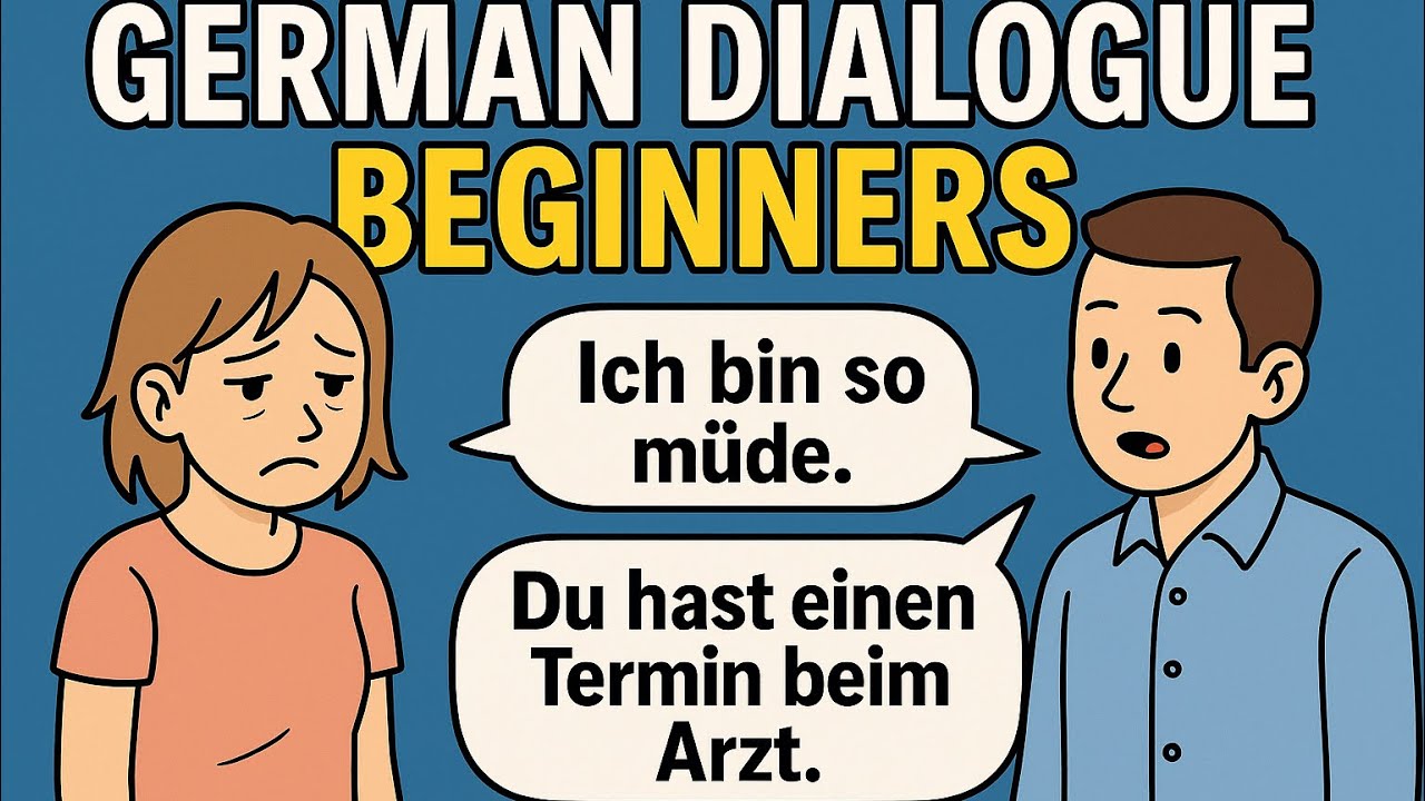 A1 German Listening Practice | 6 Real-Life Dialogues with Subtitles