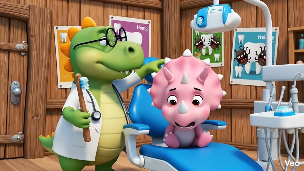 Dr. Chompy the T-Rex Dentist 🦖🦷 | Fun & Educational Dinosaur Story for Kids