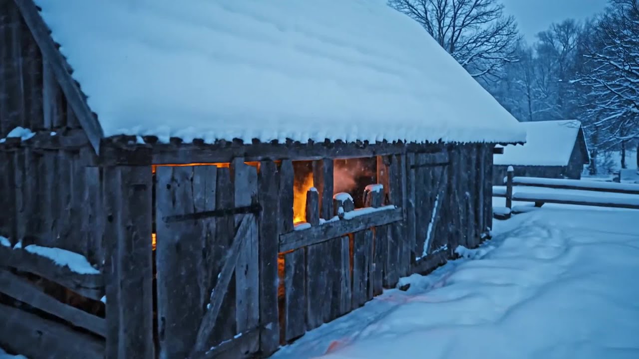 🎄 Quiet Winter Night Fireplace Ambience for Study, Reading and Deep Focus