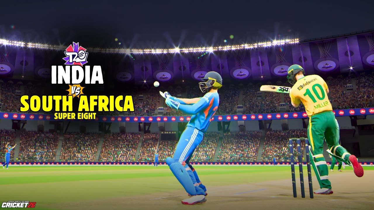 😱 SUPER 8 THRILLER! India vs South Africa | T20 World Cup 🔥 | Cricket 26