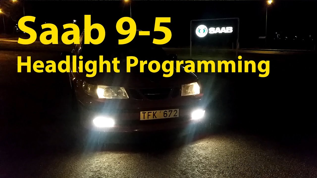 Saab 9-5 Headlight and Foglight Modification - Trionic Seven