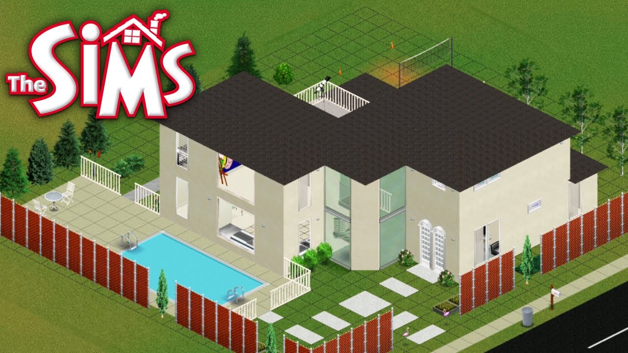 Building a Modern Home in The Sims 1