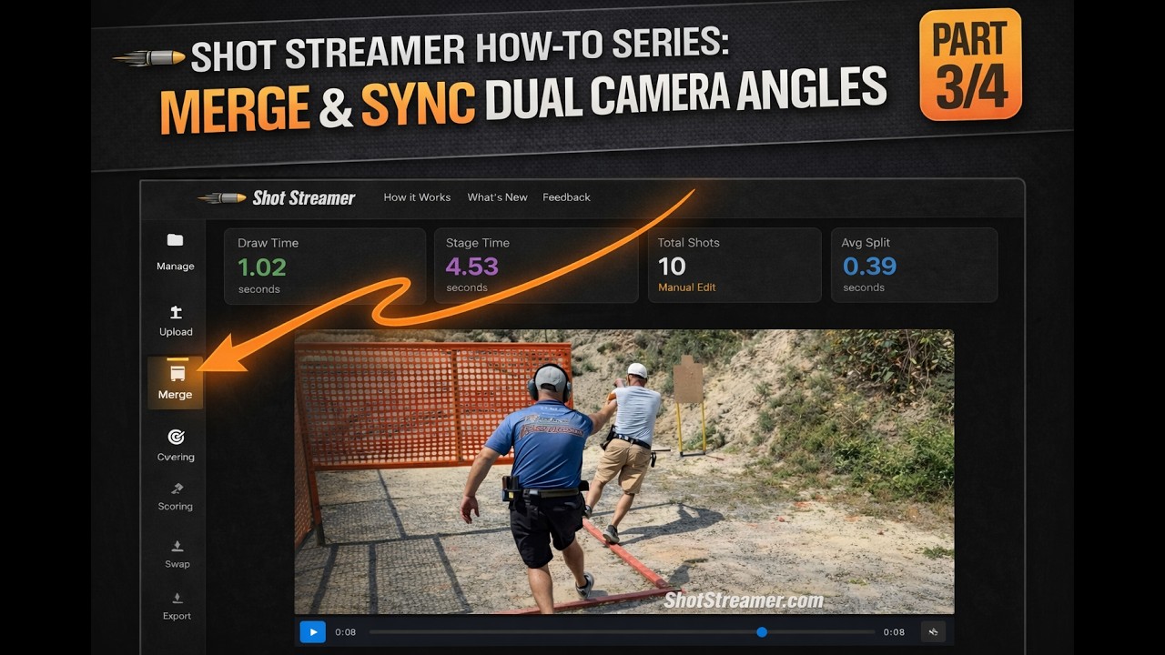 Shot Streamer How-To Series: Merge & Sync Dual Camera Angles - 3/4