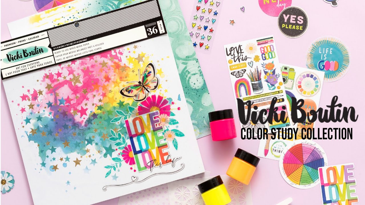 Color Blocking Layout with Color Study - Vicki Boutin DT