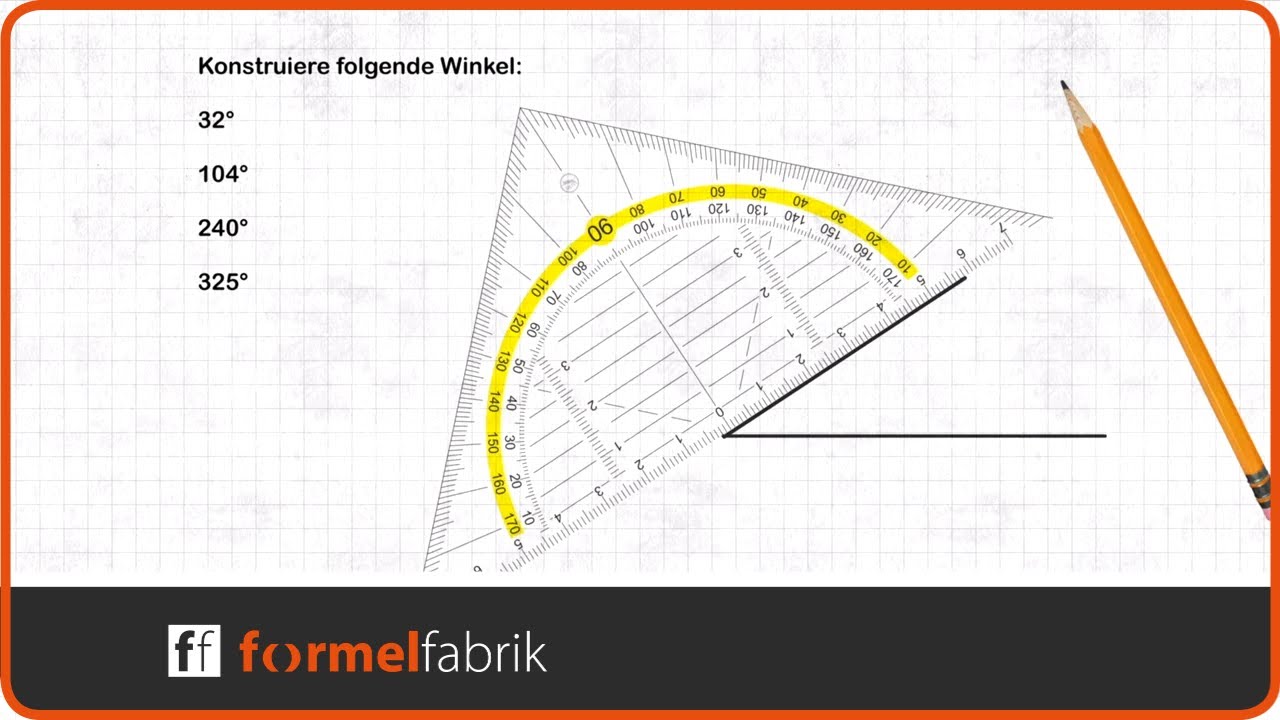 Winkel konstruieren mit dem Geodreieck – Schritt-für-Schritt-Anleitung
