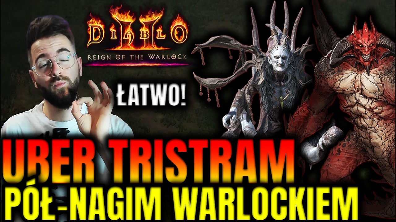 Warlock BEZ UBRAŃ vs Uber Tristram ABSURDALNY CHALLENGE! | Diablo 2 Resurrected Reign of the Warlock