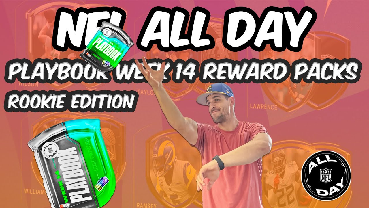 NFL ALL DAY - Rookie Playbook Week 14 NFT Reward Pack Reveals!