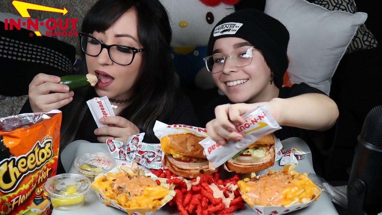 IN N OUT MUKBANG | EATING SHOW