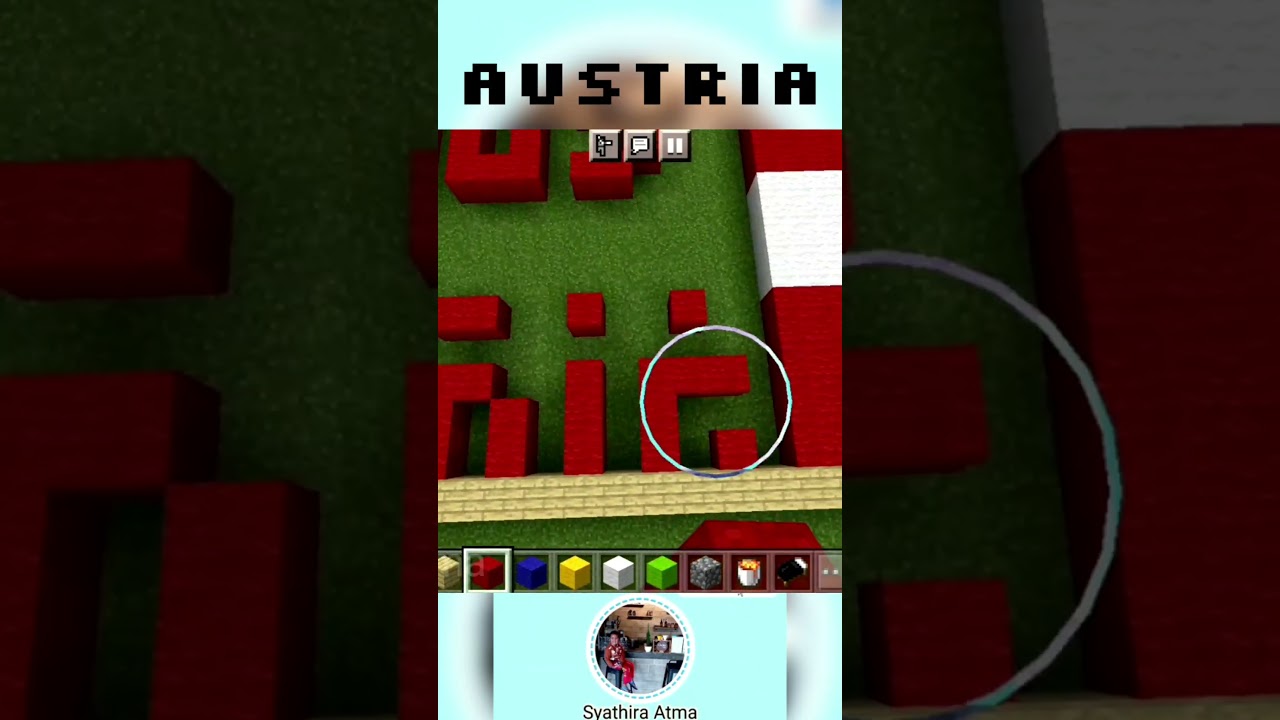 ЧАСТЬ 52 СОЗДАНИЕ ФЛАГА ЦЕНТРАЛЬНОЙ ЕВРОПЫ | АВСТРИЯ #austria #youtubeshorts #maincraft #shortvideo