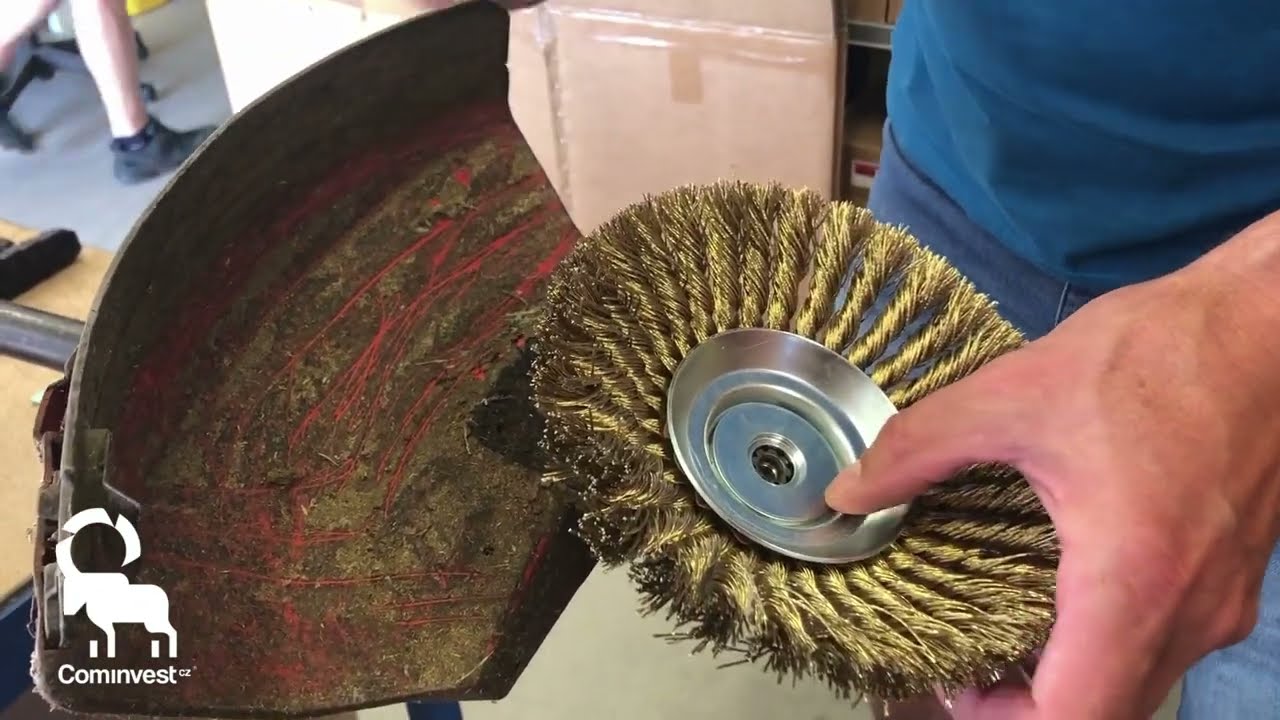 Jak vyměnit strunu za kartáč na křovinořezu