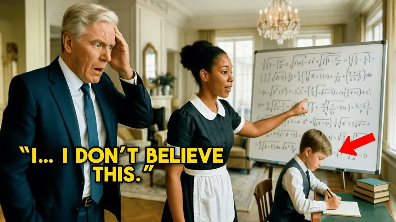 Billionaire Came Home Early — What He Saw His Black Maid Teaching His Son Left Him SPEECHLESS 1