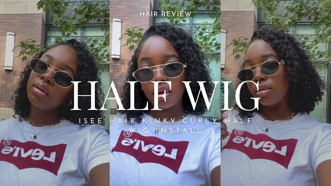 Viral Kinky Curly Half Wig Install | ISEE Hair | TikTok Shop | Courtney Marie