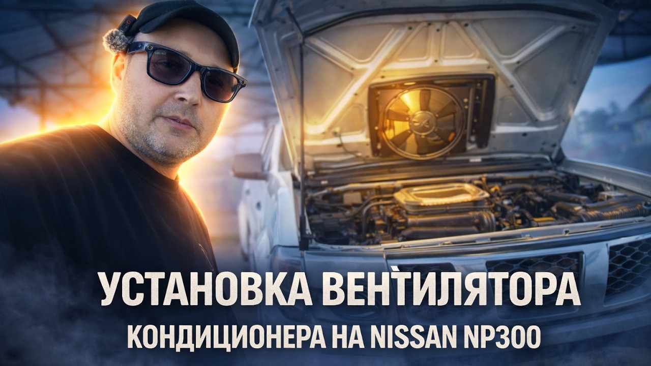 КОНДИЦИОНЕР НЕ СПРАВЛЯЛСЯ &mdash; ПОСТАВИЛ ВЕНТИЛЯТОР НА Nissan NP300