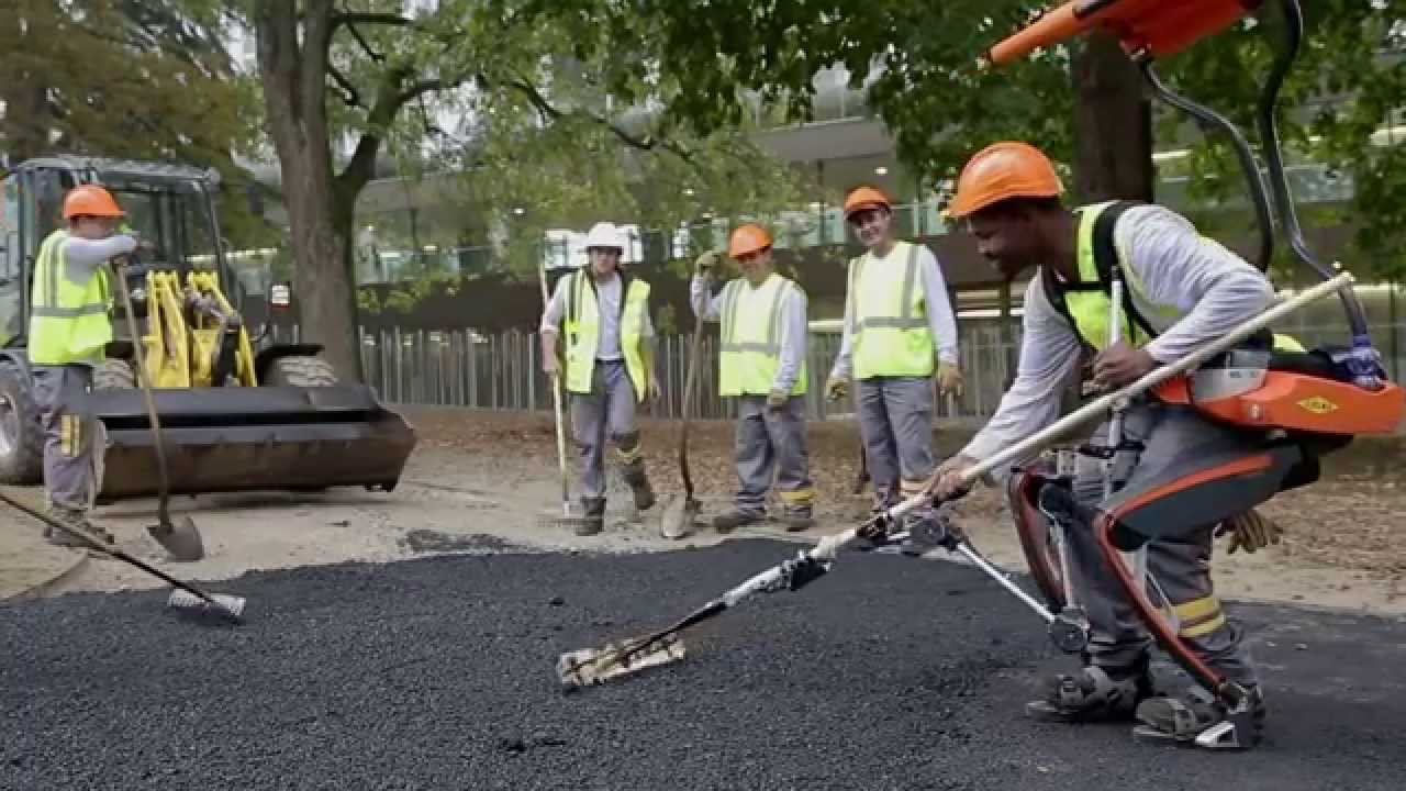 Colas Suisse - Pr&eacute;sentation de l'exosquelette