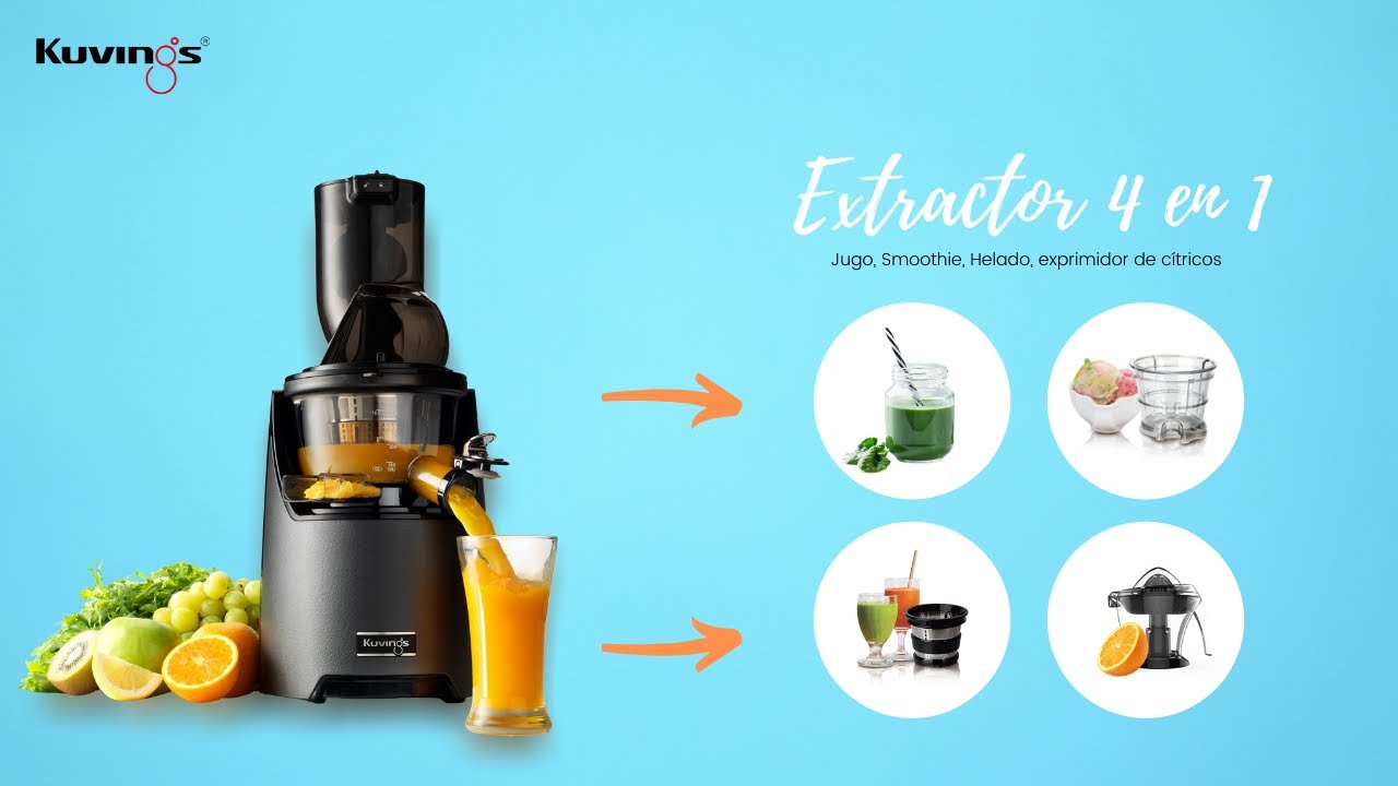Extractor de Jugos de Prensado en Frío Kuvings EVO820 4 en 1