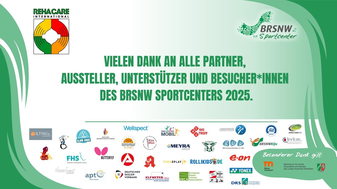 BRSNW Sportcenter auf der REHACARE 2025