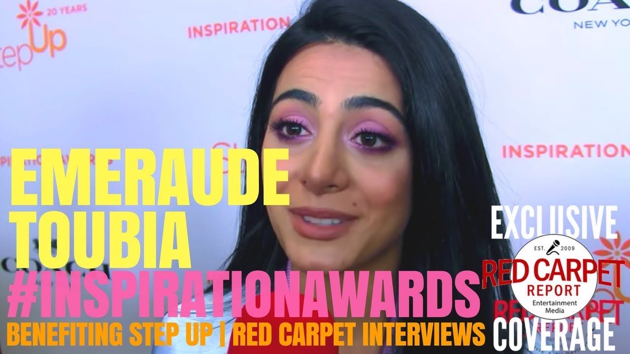 Emeraude Toubia interviewed at the Inspiration Awards Benefiting Step Up #InspirationAwards