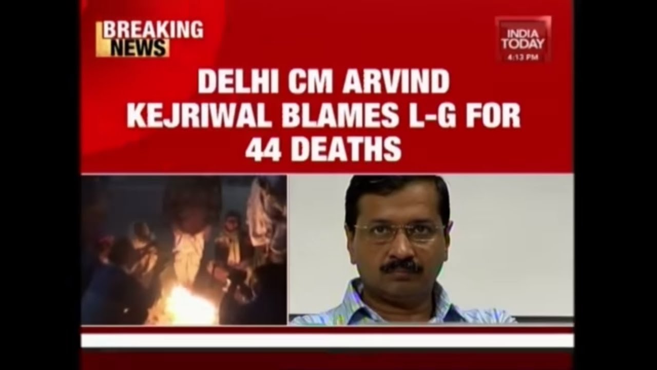 Delhi CM Kejriwal Blames L-G Baijal For 44 Deaths Caused By Cold Wave