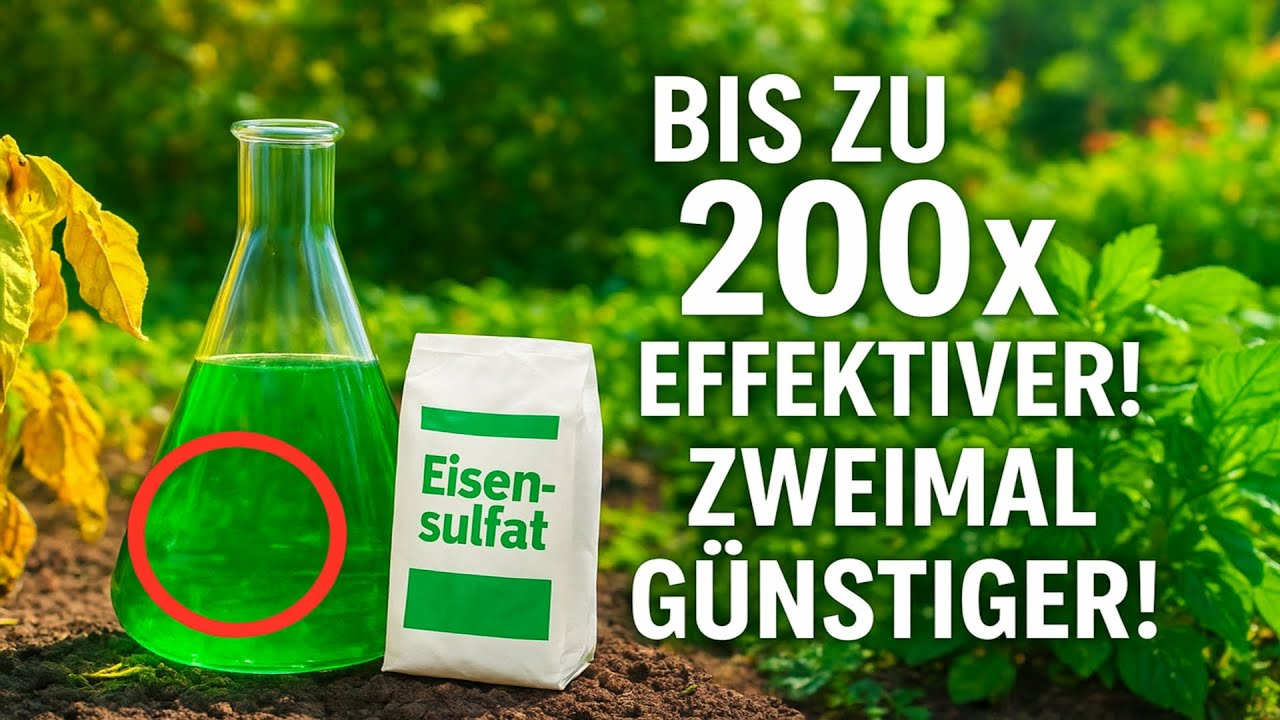 Mischen Sie Eisensulfat mit DIESEM Super-Spar-Mittel... 🔥 Ihr Garten wird kaum wiederzuerkennen se