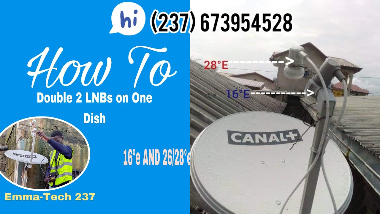 How to combine Cameroon channels (16°e) With Ghana 🇬🇭 Channels + MBC 2 (26°n 28°) on a dish