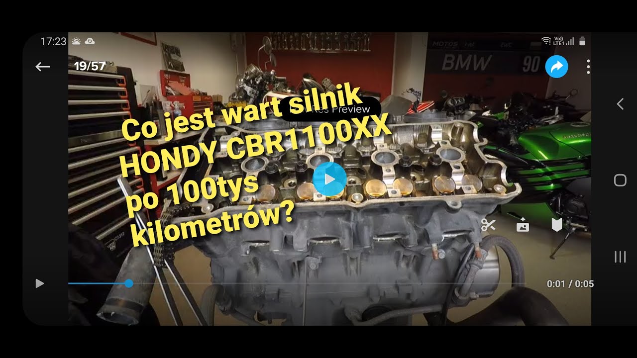 Silnik Honda cbr1100XX po 100tys. km.