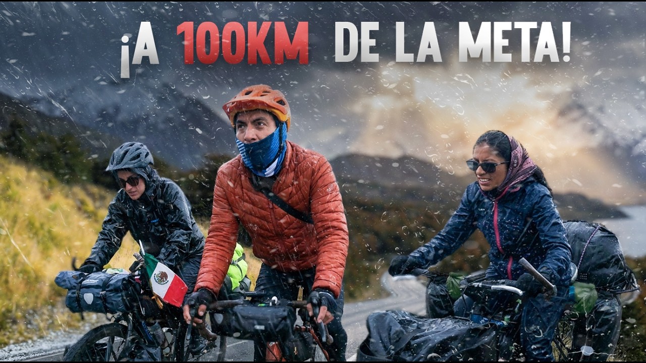 🤯 A Solo 100 km de Ushuaia EN BICI | Nos Sorprendi&oacute; una 🌨️ TORMENTA