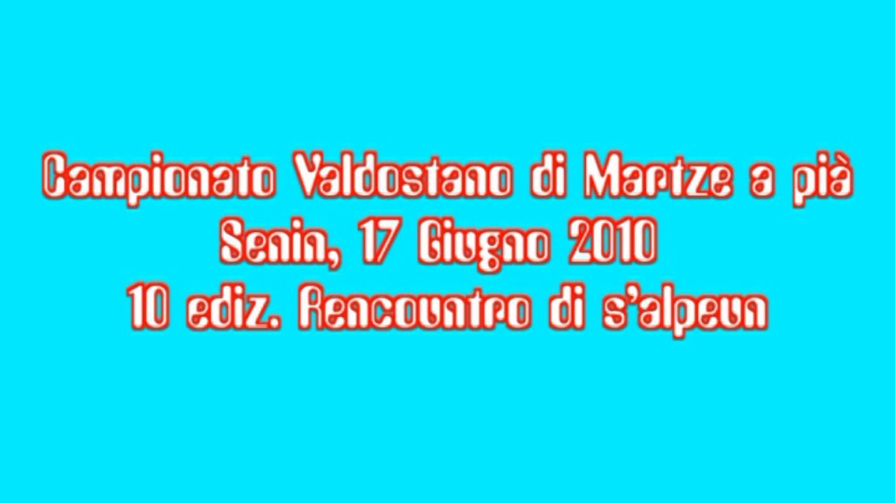 Martze a Pià  Senin St. Christophe