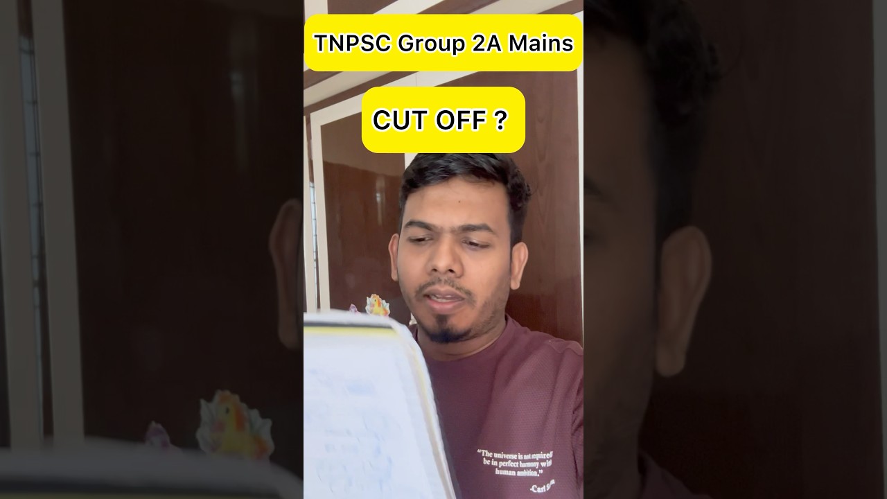 TNPSC Group 2A Mains Cut off | SHANJU CURRENT AFFAIRS #shanjucurrentaffairs