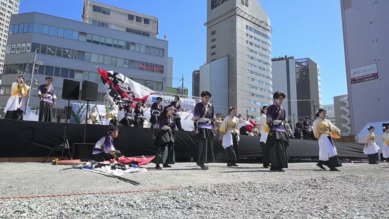 「静岡大学よさこいサークルお茶ノ子祭々」松菱跡地メイン会場　第4回虹彩よさこい2026.3.8