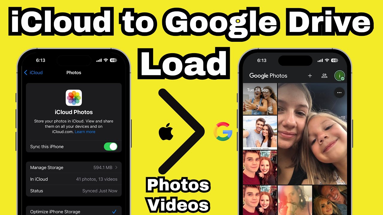 How to Load/Transfer Photos From iCloud to Google Drive (OFFIAL) in 2026