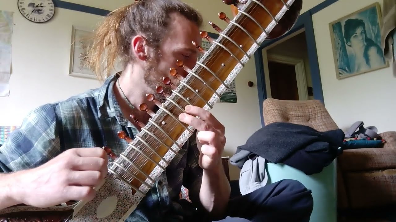 Nikhil Banerjee Raga Hemant sitar practice