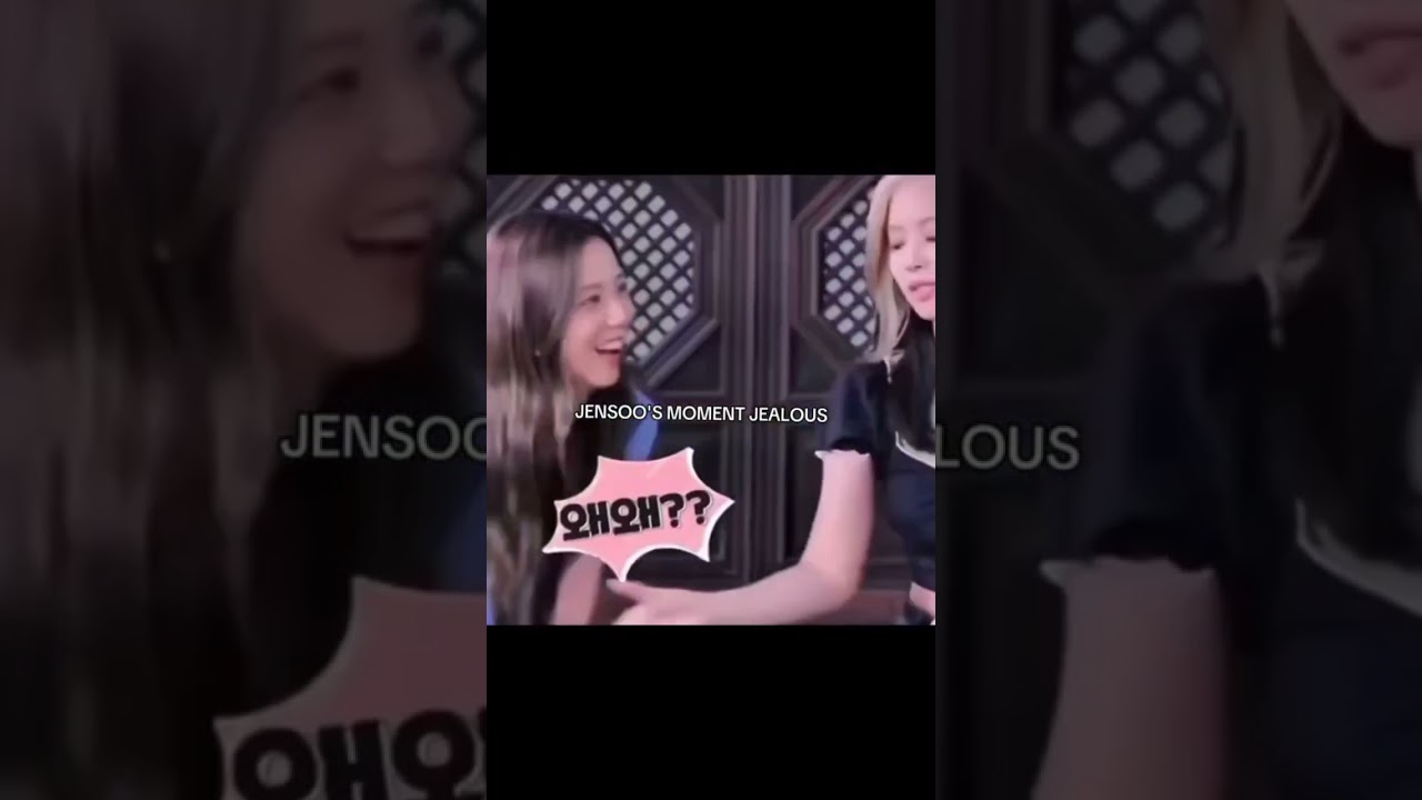 jensoo jealous moment 😂 #blackpink #youtubeshorts #shortsviral #jennie #jisoo #lisaedit #rose