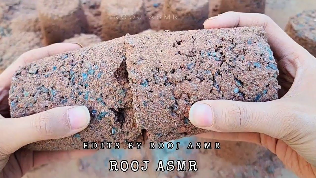 HBD🎉🎂@glitmot Red Sand Concrete Dry Floor Crumbles/ Smashing🔥 Satisfying Non-Stop Crumbling♥️