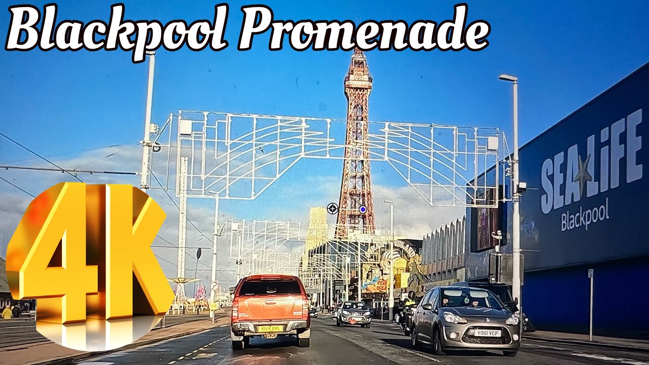 🚘Blackpool promenade driving with go pro