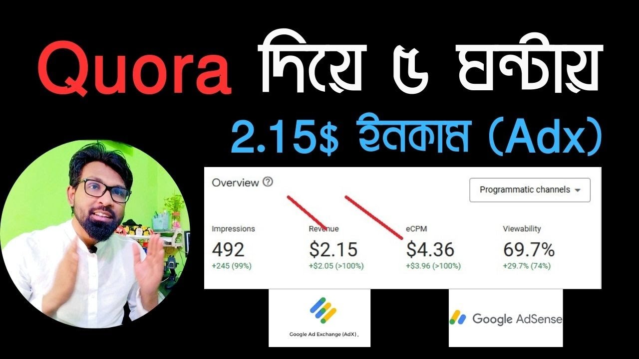 Quora দিয়ে ইনকাম বৃদ্ধি করার উপায় || Google Adx Loading Method | Get Quora Traffic