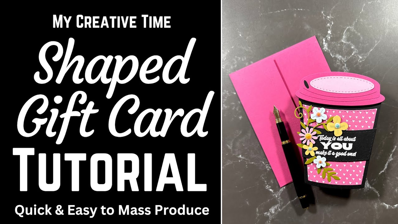 Tutorial & Tips for Shaped Coffee Gift Card w/ My Creative Time | #mycreativetime