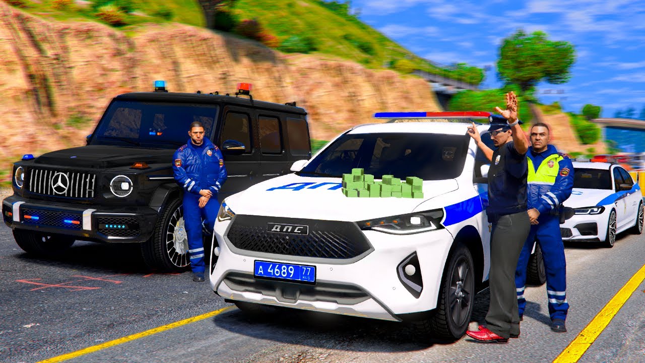РЕАЛЬНАЯ ЖИЗНЬ В GTA 5 - ОСТАНОВИЛ ТОНИРОВАННУЮ В ХЛАМ МАШИНУ! ПОСАДИЛИ В ТЮРЬМУ ЗА ВЗЯТКУ! 🌊ВОТЕР