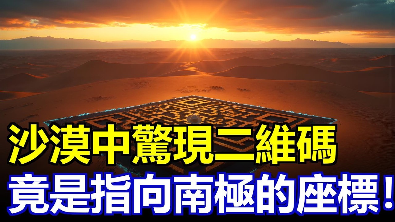 秘魯沙漠驚現二維碼結構，竟然是指向南極的座標？是遠古文明、外星導航還是史前科技？ #納斯卡線條 #南極之謎 #遠古文明 #外星人遺蹟 #考古發現 #二維碼解碼