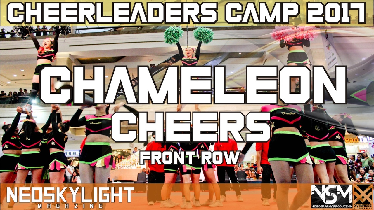 1St Place, Chameleon Cheerleaders on Cheers Camp 2017.(Front Row )