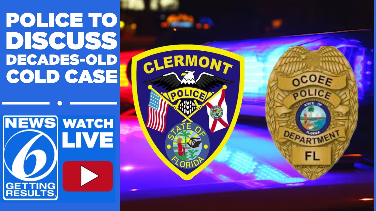 WATCH LIVE: Clermont & Ocoee Police Departments to discuss cold case investigation