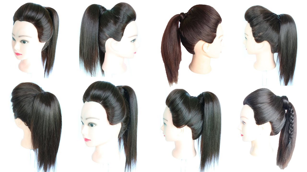 4 high ponytail with puff || high ponytail || ponytail || hairstyles for girls || hair style girl