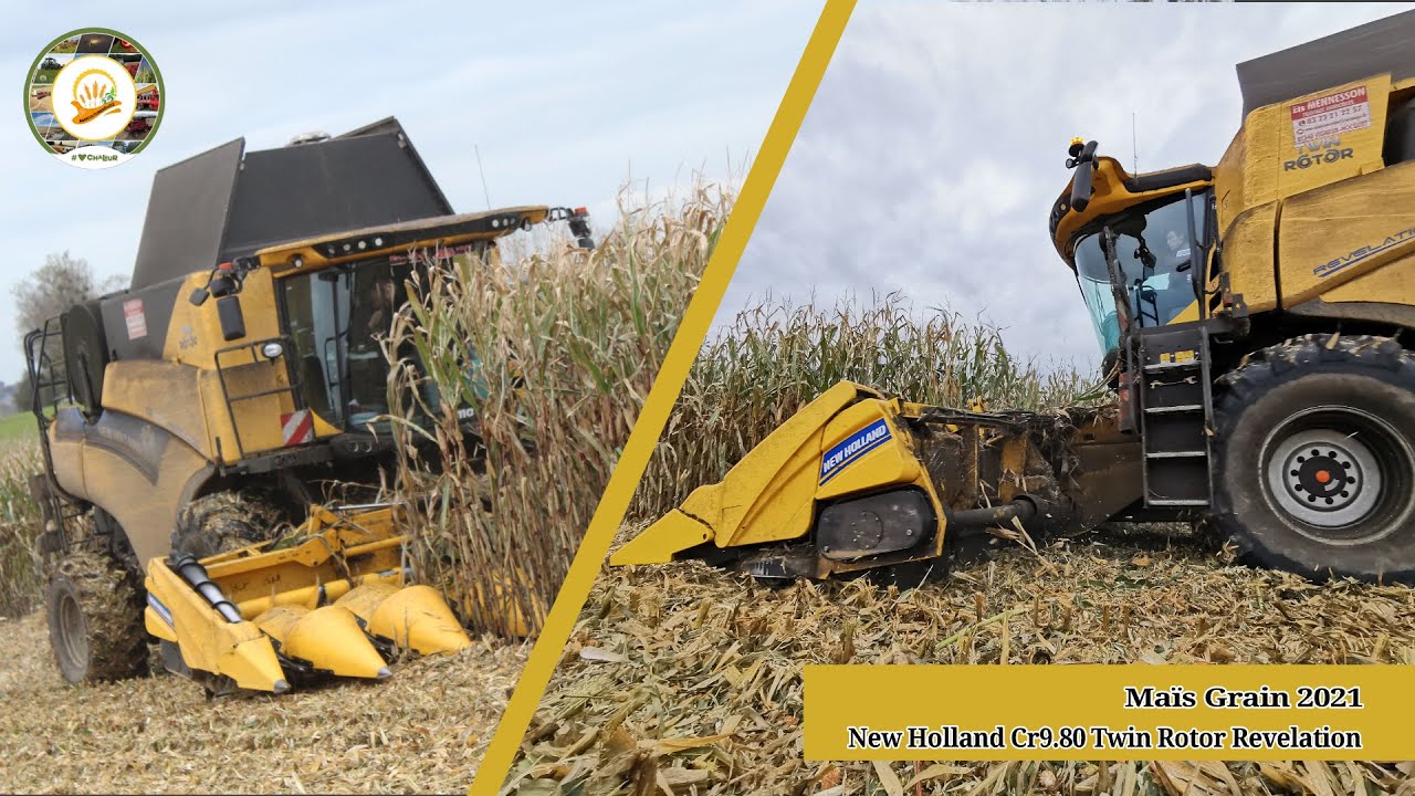 Maïs grain 2021 New Holland CR9.80 Twin Rotor Revelation / Ets Mennesson