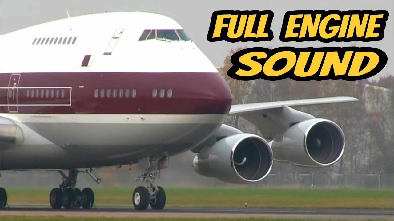 ✈ B747-SP Engine Test on the Runway with an INCREDIBLE SOUND 😯
